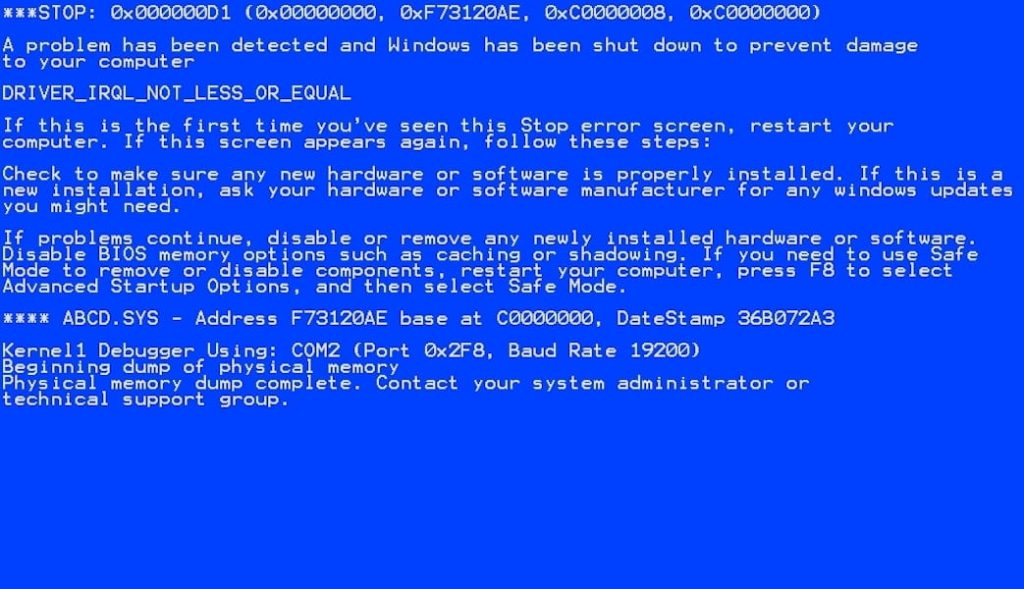 Troubleshoot Blue Screen of Death Errors | Know BSOD Errors - techinfoBiT