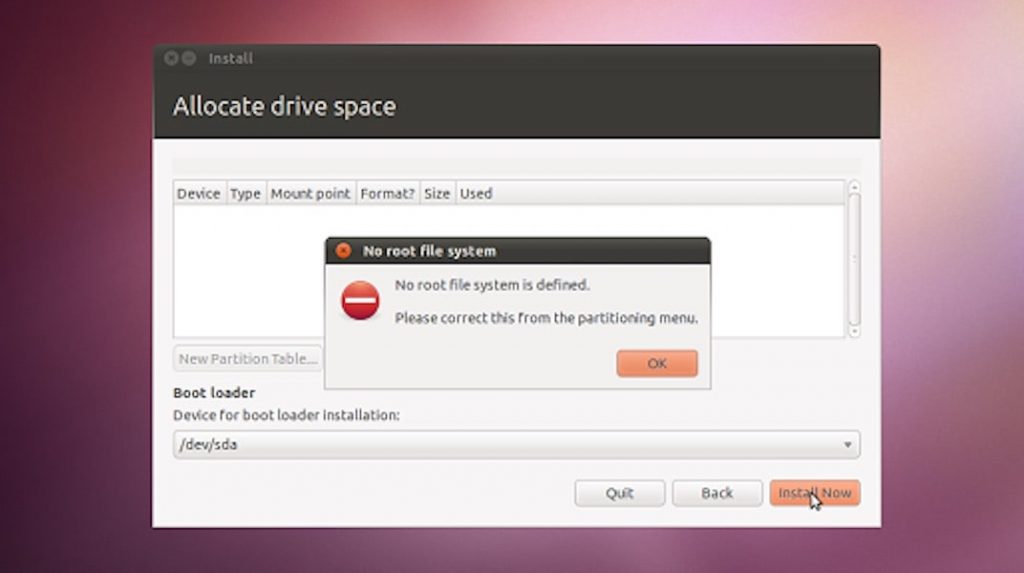 how-to-fix-no-root-file-system-defined-error-while-installing-ubuntu