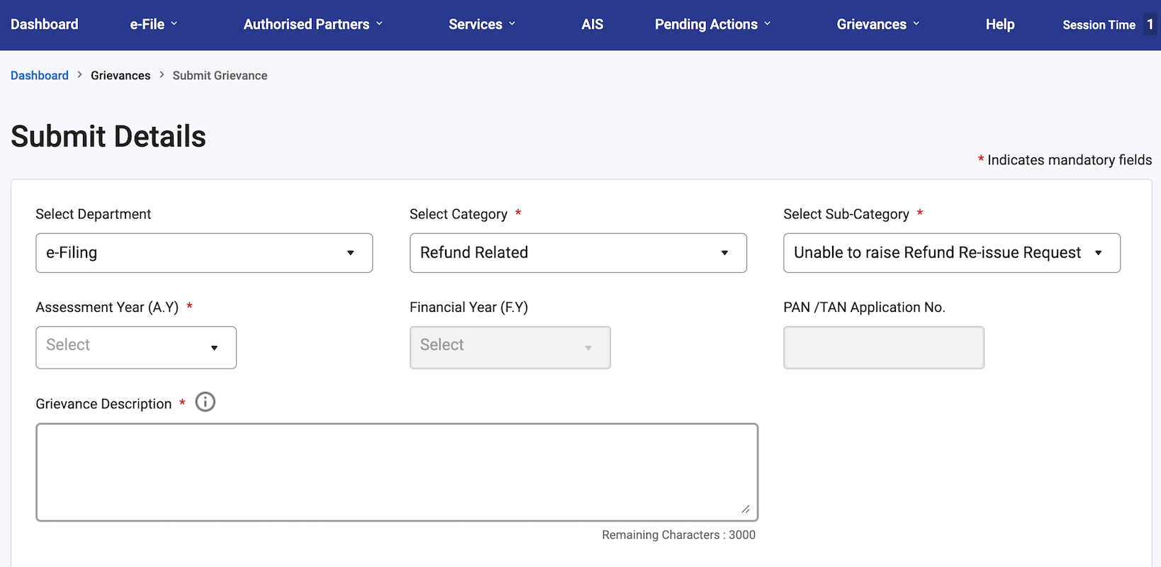 How to Submit and Track Refund Reissue Grievance on ITD Website-techinfoBiT