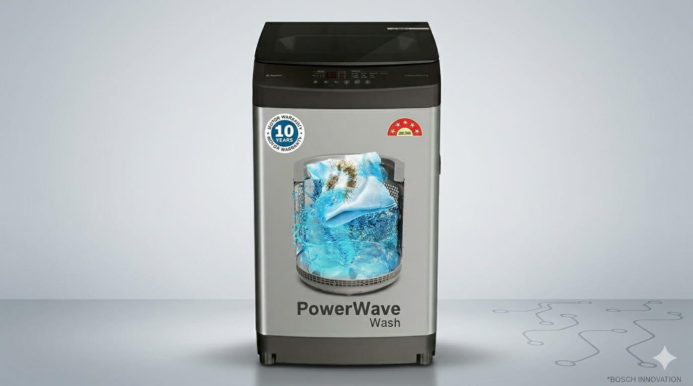 Bosh-Samsung Ecobubble, Samsung AI Wash, Samsung Hygiene Steam, LG Washing Machine, LG Smart Inverter-techinfoBiT