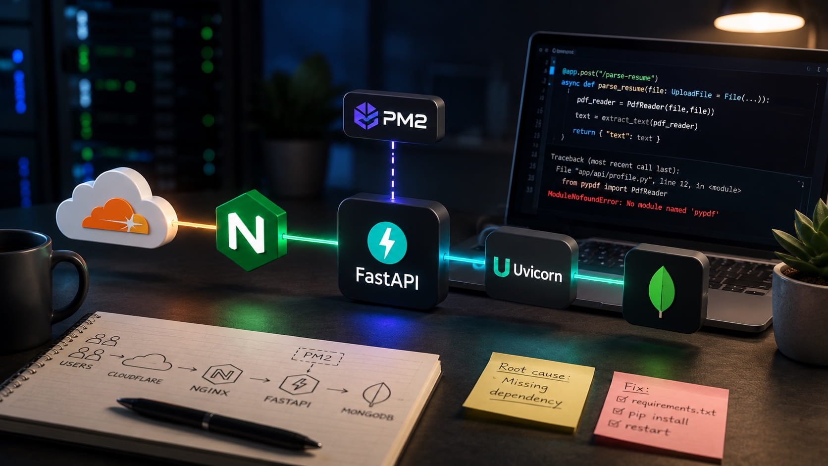 How to Fix a FastAPI 502 Error Caused by a Missing Python Dependency ...